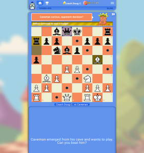Kid Chess App Game Screen